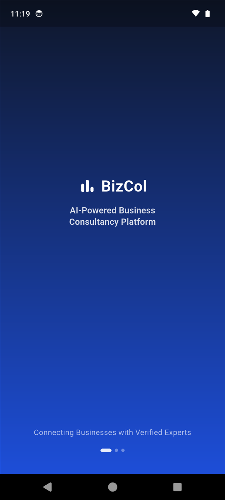 BizCol splash screen